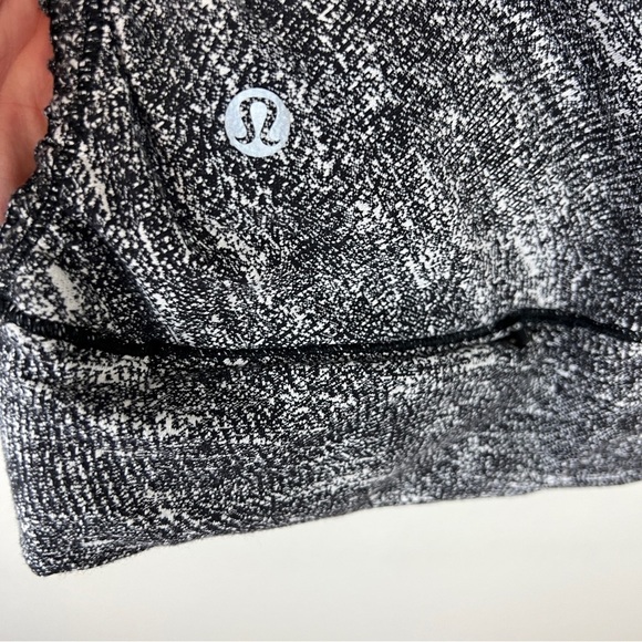 Lululemon Cypress Kiss 1/2 Zip Pullover Rush Jacquard Black White - Picture 4 of 5